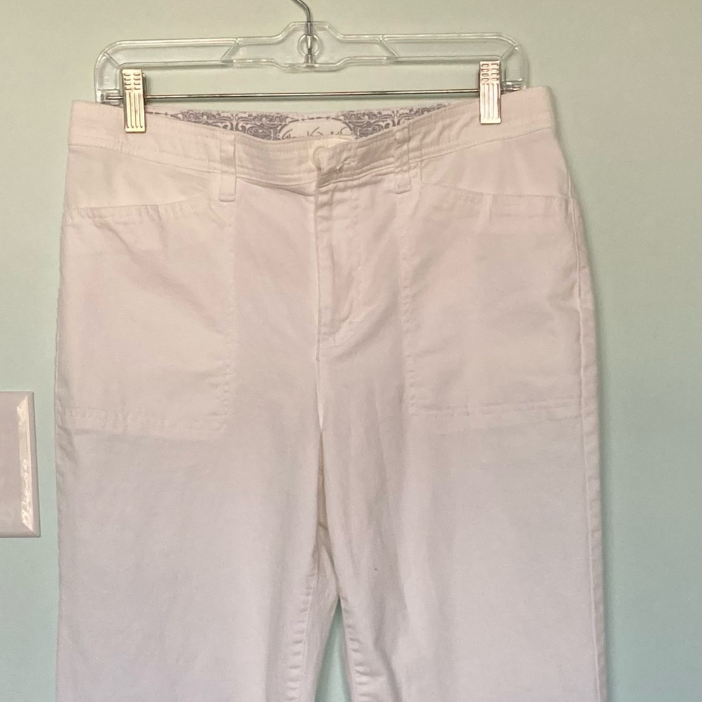 Gloria Vanderbilt White Cotton Jeans